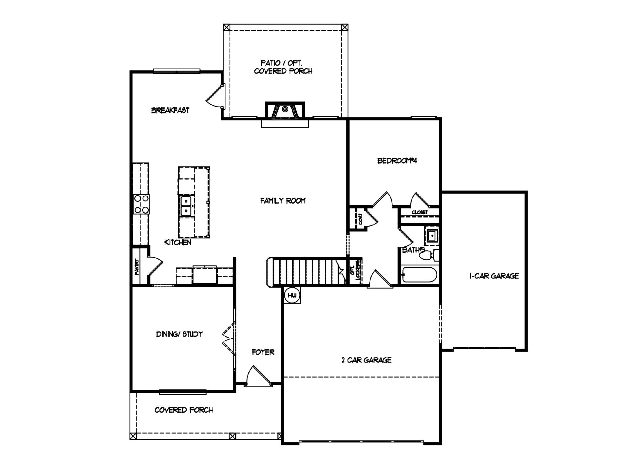 The Farmington Opt 3 Car First Floor