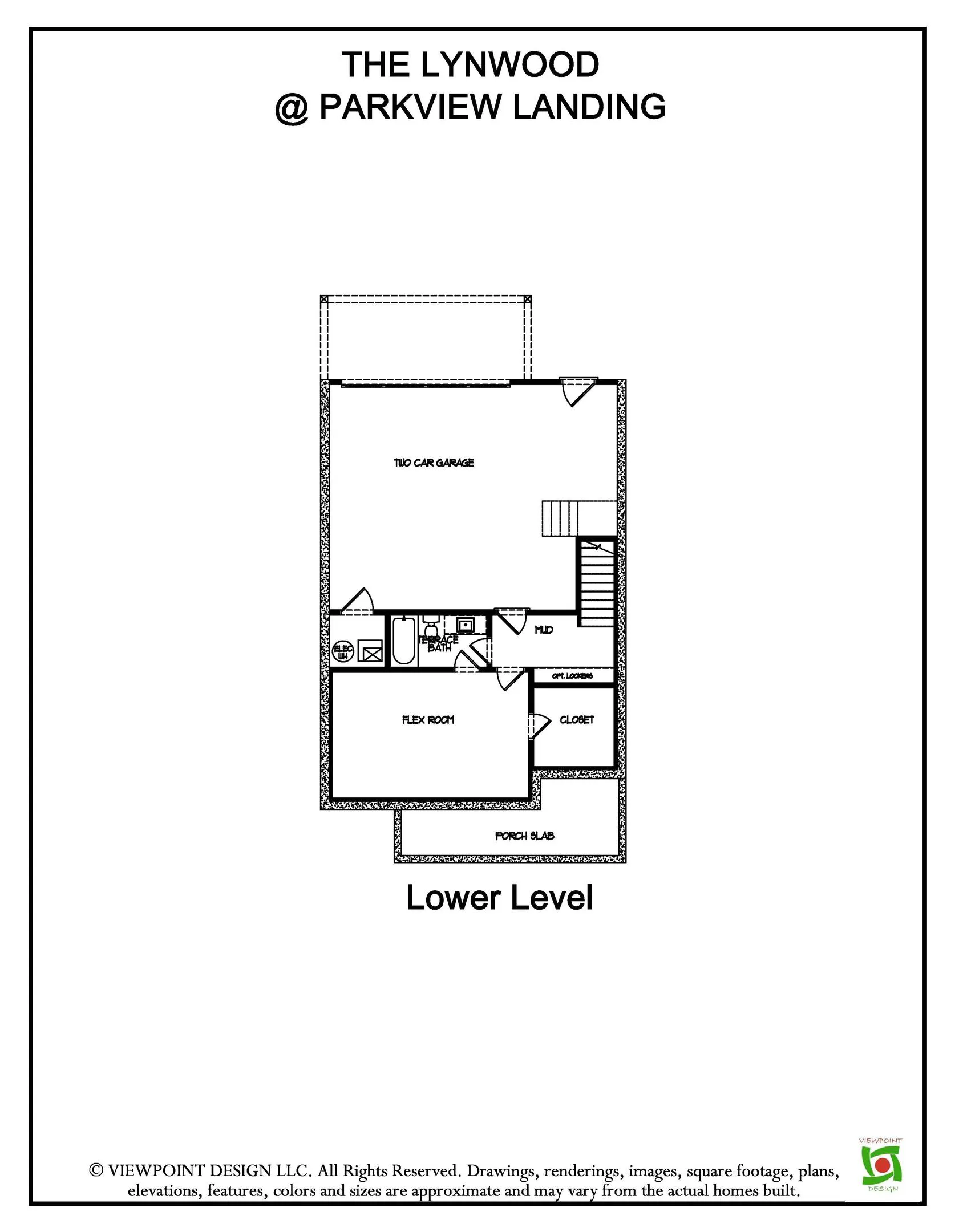 The Lynwood Floor Plan Lower Level