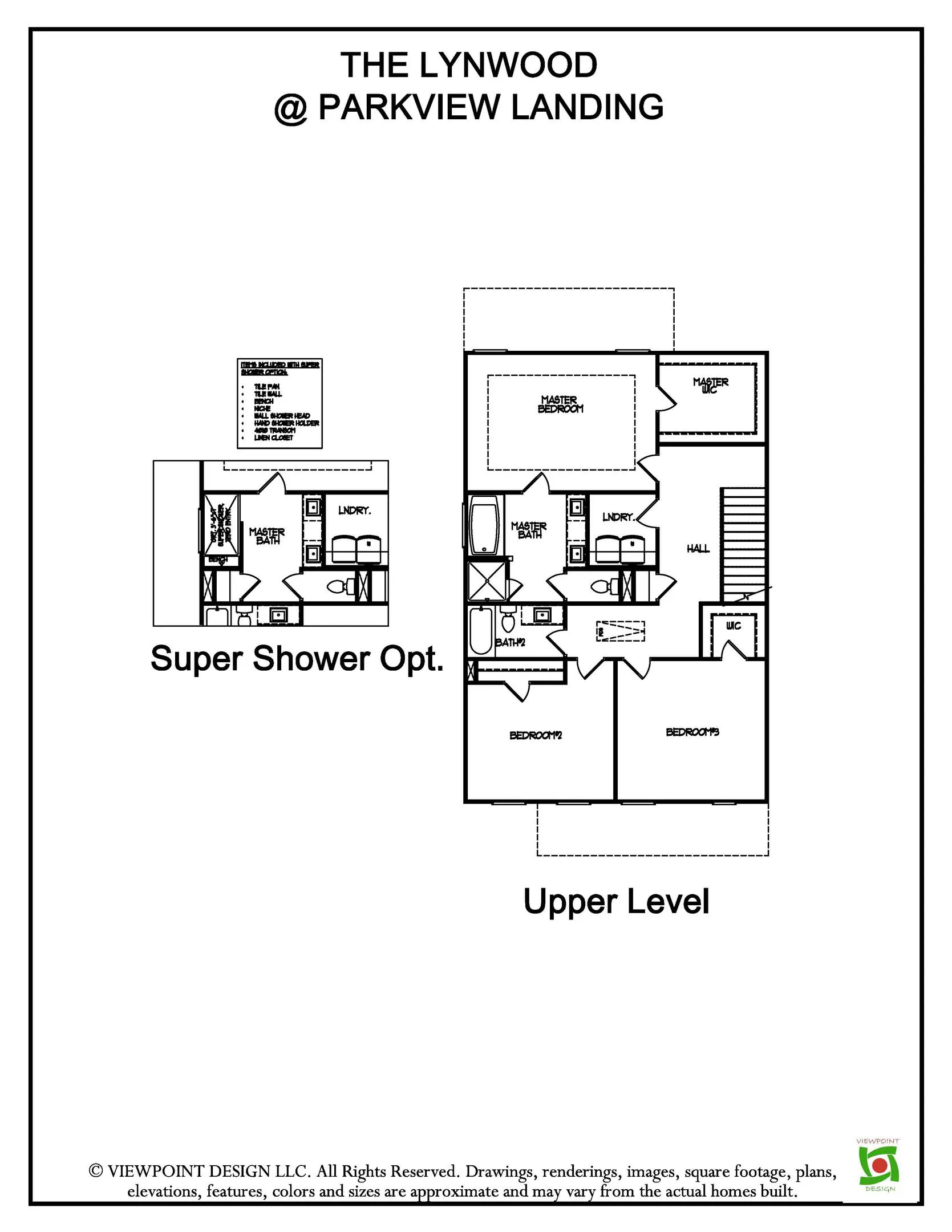 The Lynwood Floor Plan Upper Level
