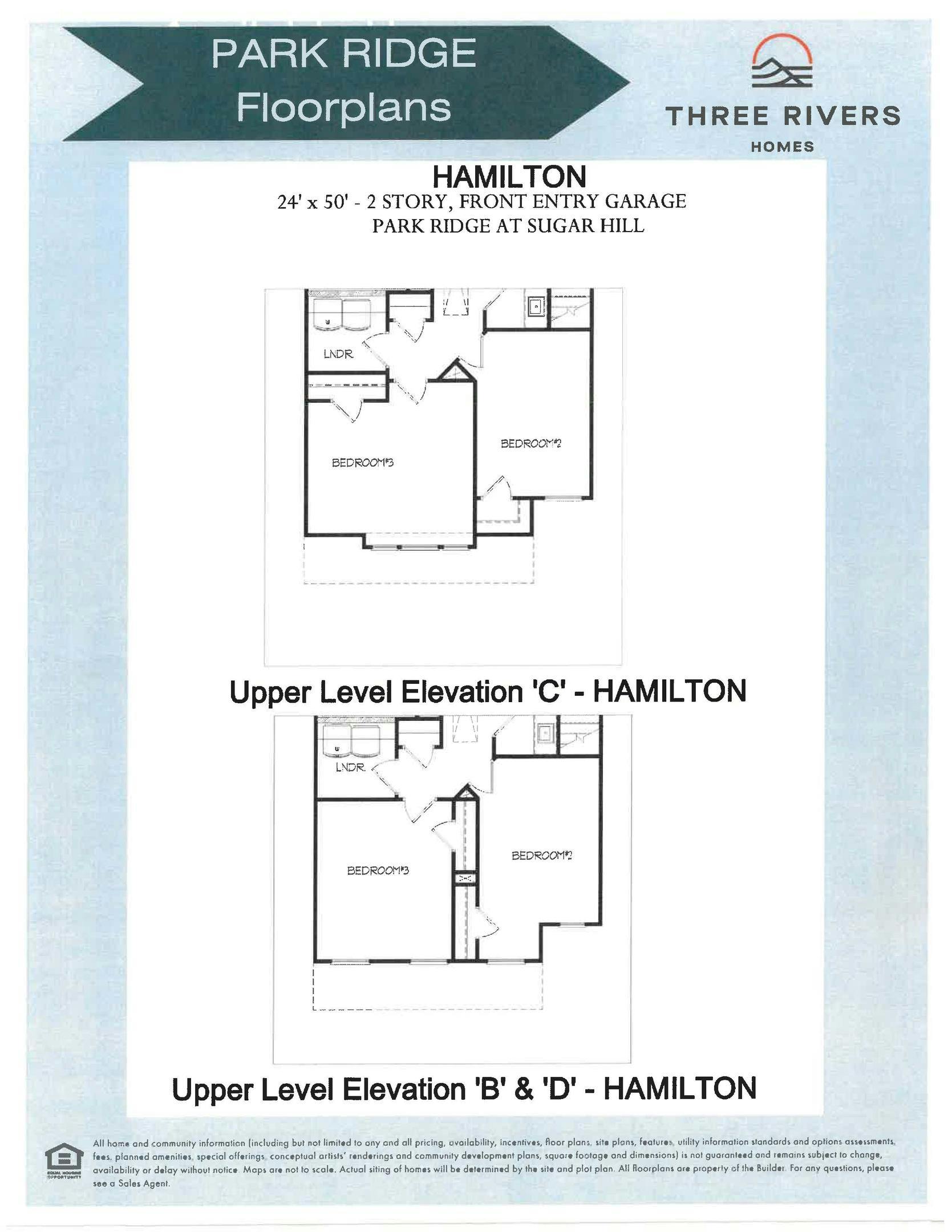 Hamilton Floor Plans (2)
